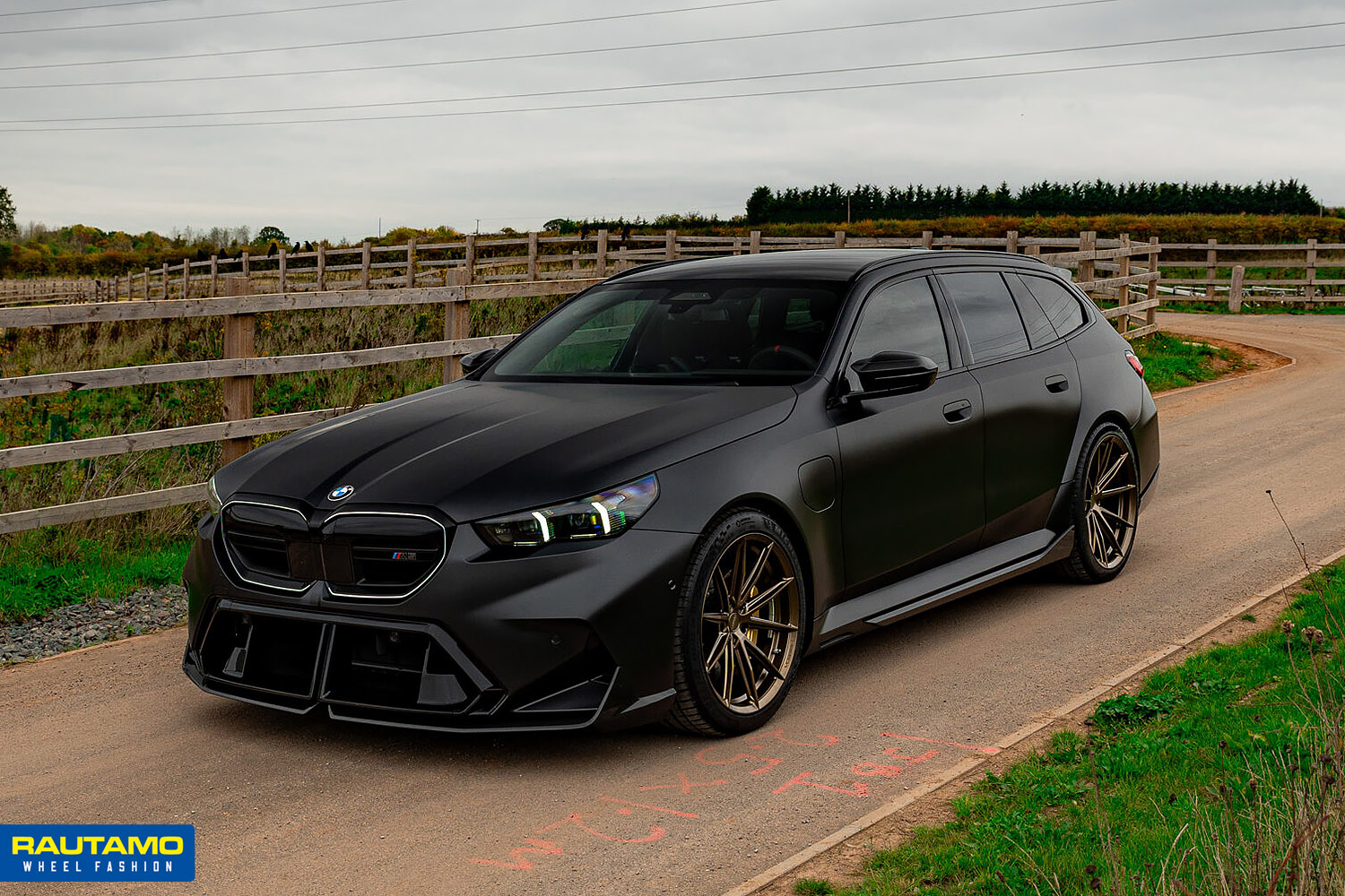 BMW M3 Tourer, Vossen HFX-2 Satin Bronze, Hybrid Forged