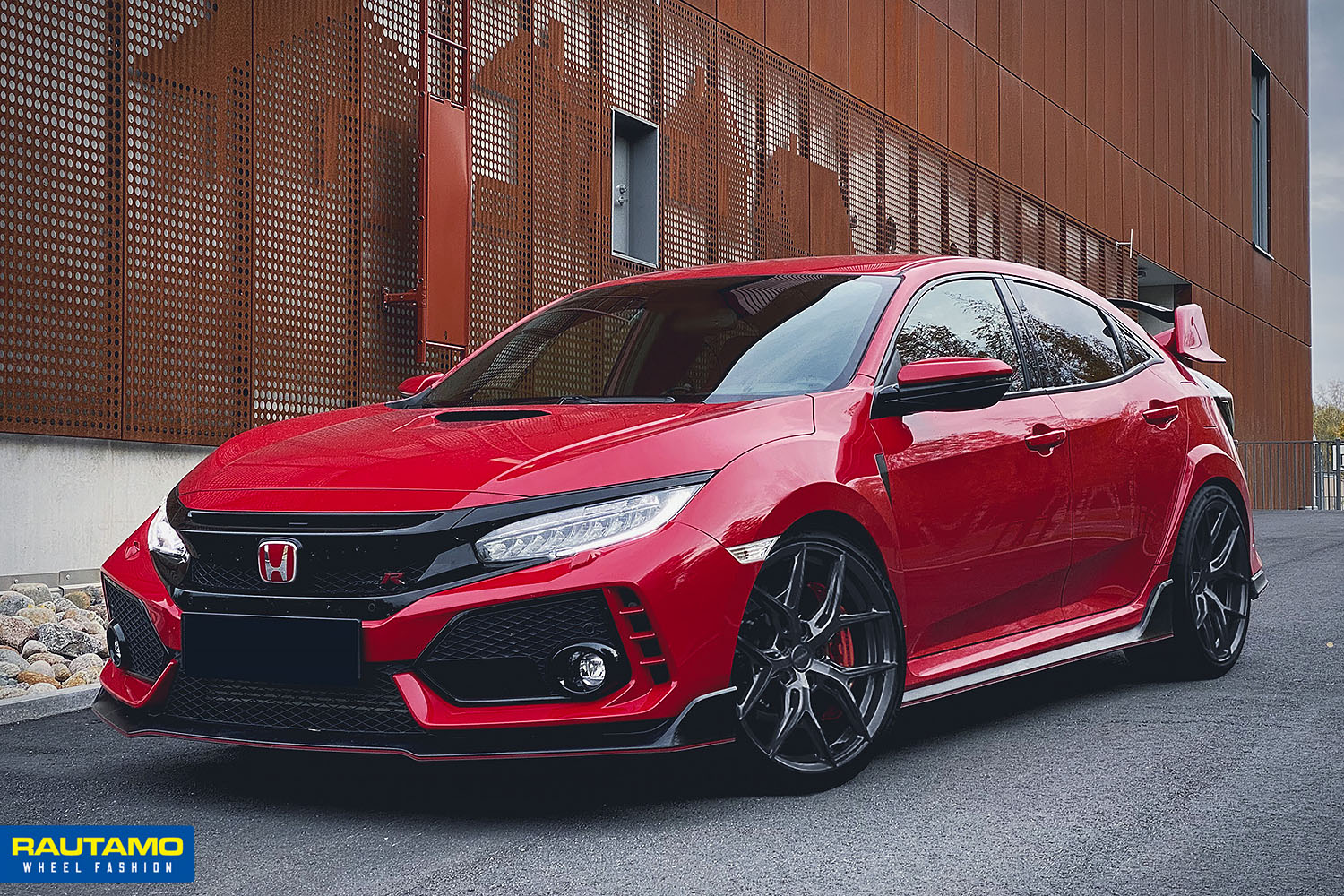 Vossen HF5 Gloss Black vanteet autoon bil fälgar Honda Civic Type R