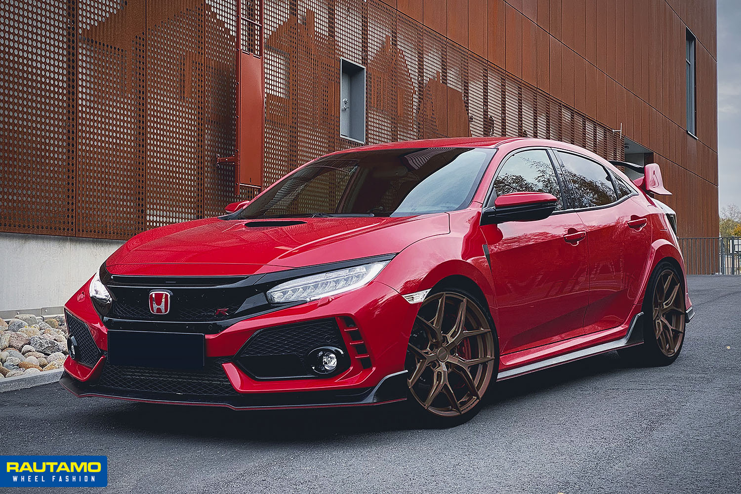 Vossen HF5 Satin Bronze Honda Civic Type R vanteet autoon bil fälgar suv