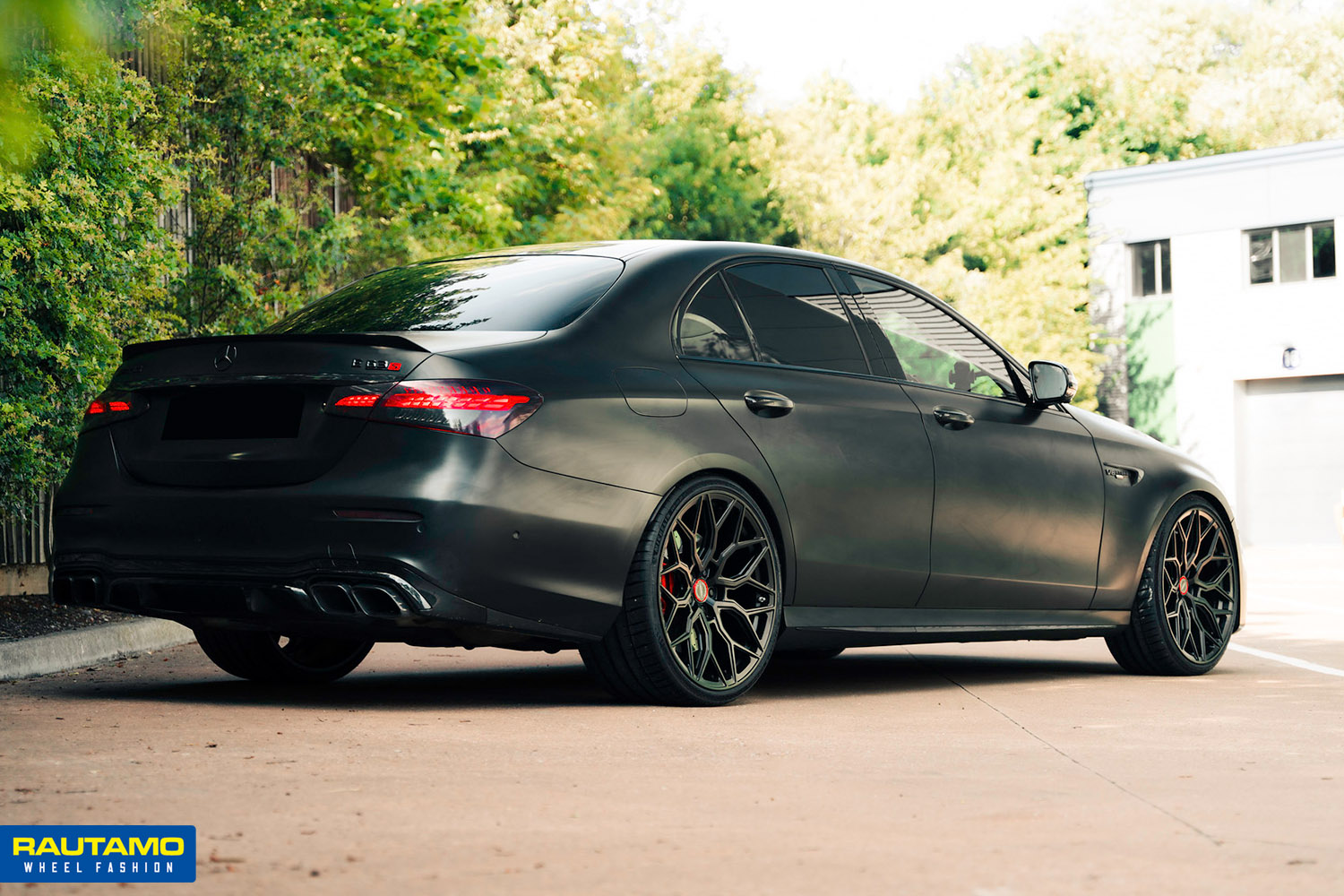 Mercedes AMG, Vossen HF2, Satiin Black, Hybrid Forged