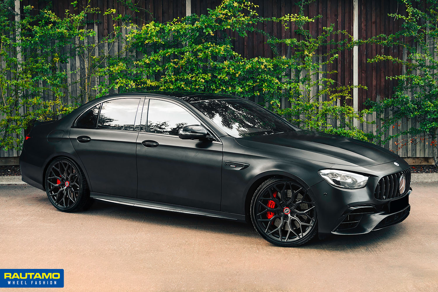 Mercedes AMG, Vossen HF2, Satiin Black, Hybrid Forged